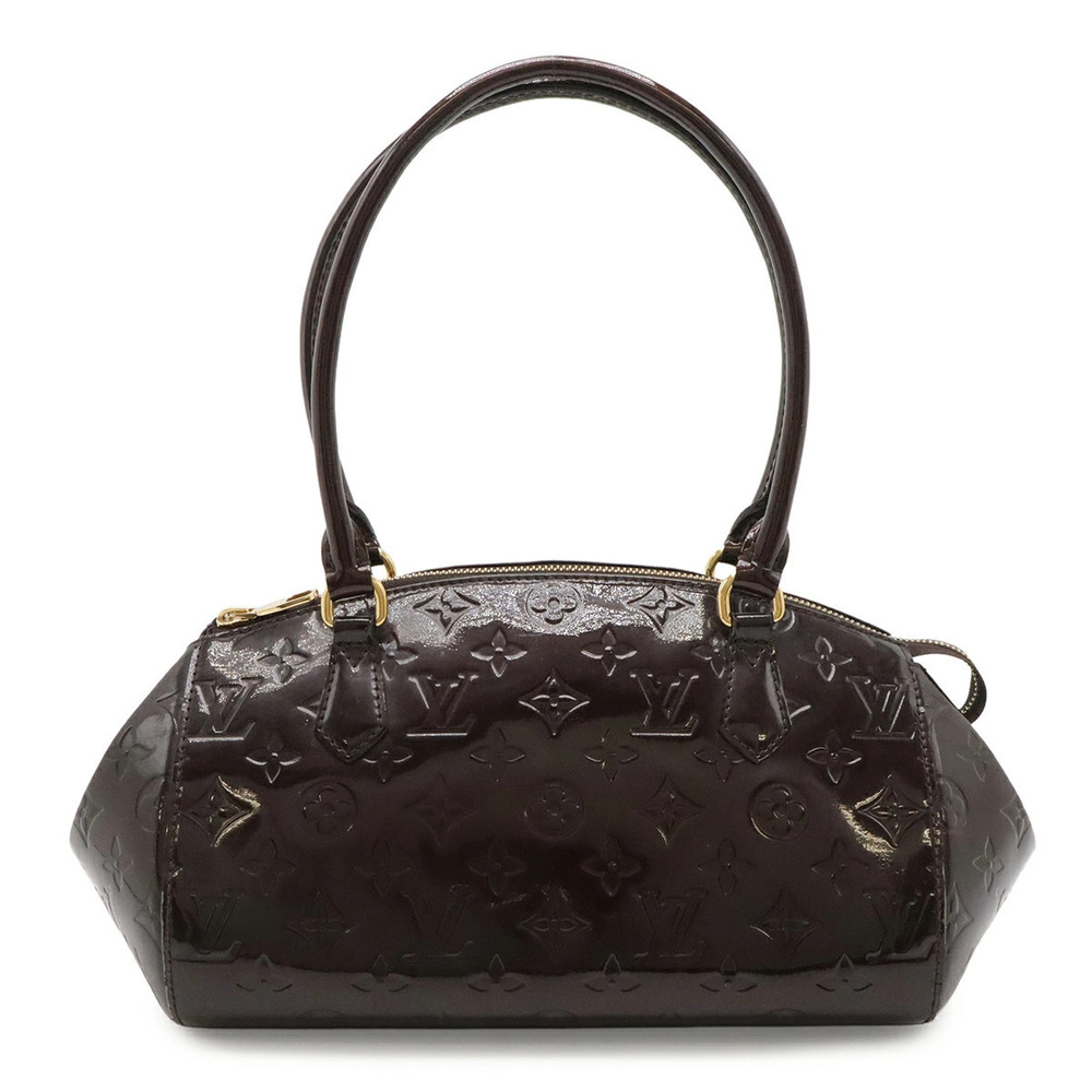 LOUIS VUITTON Monogram Vernis Sherwood Shoulder Bag Hobo Handbag Amarante Purple